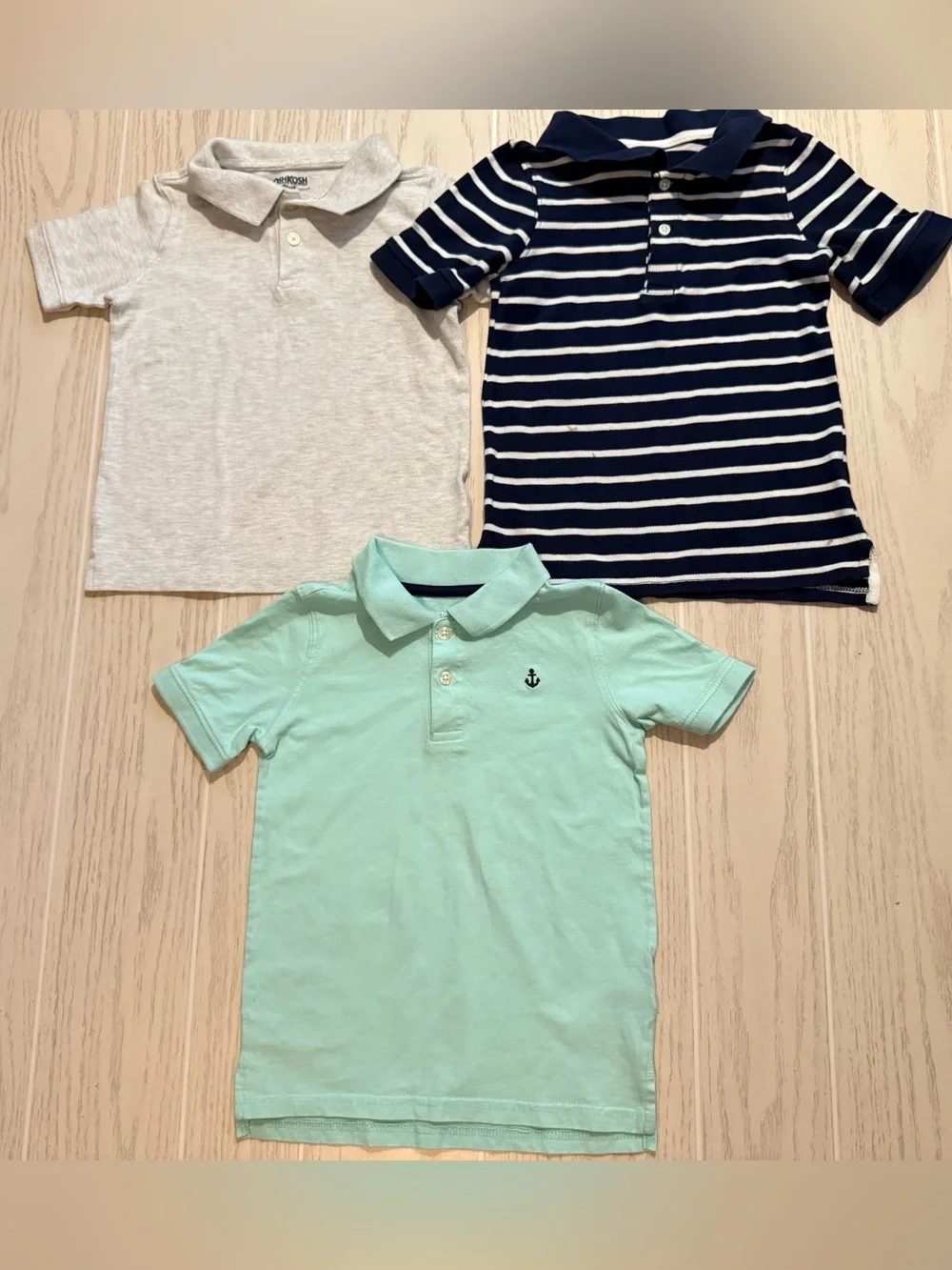 OshKosh Carter’s Boys Polo Bundle Size 5 Preppy School Nautical Shirts